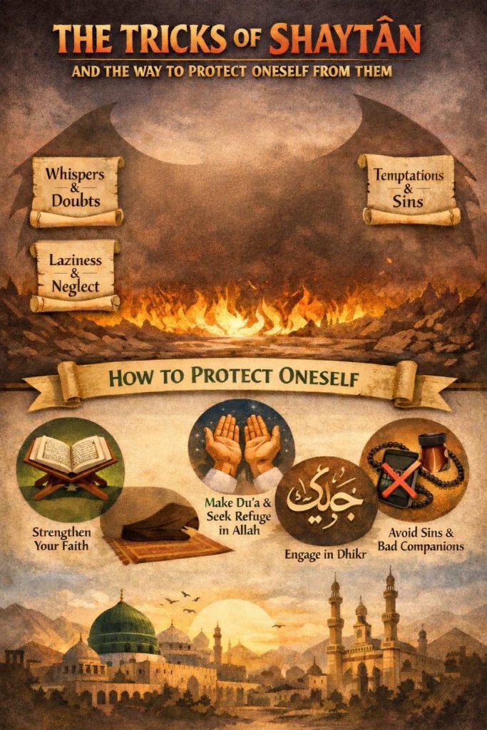 THE TRICKS OF SHAYTĀN AND THE WAYS TO PROTECT ONESELF FROM THEM
